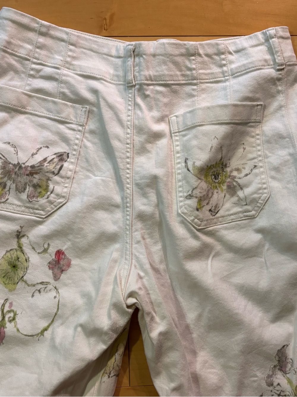 Anthropologie Maeve Colette Swan Gossip artist limited edition 34 jeans - Picture 4 of 10